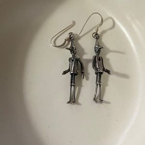 Vintage Sterling Silver “Bird Man" Earrings